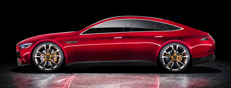 Illustration for article titled The Mercedes-AMG GT Concept Is An 805 HP Hybrid Reminder That No One Knows What 'Coupe' Means